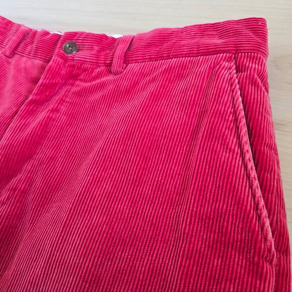 Vintage Polo Ralph Lauren Red Corduroy Straight Leg Pants 32/20 - Picture 2 of 10